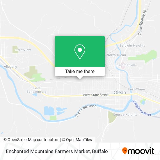 Enchanted Mountains Farmers Market map