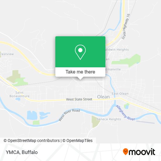 YMCA map