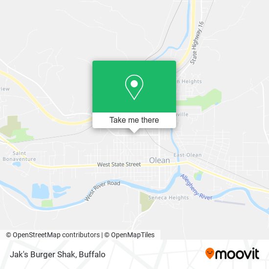 Mapa de Jak's Burger Shak