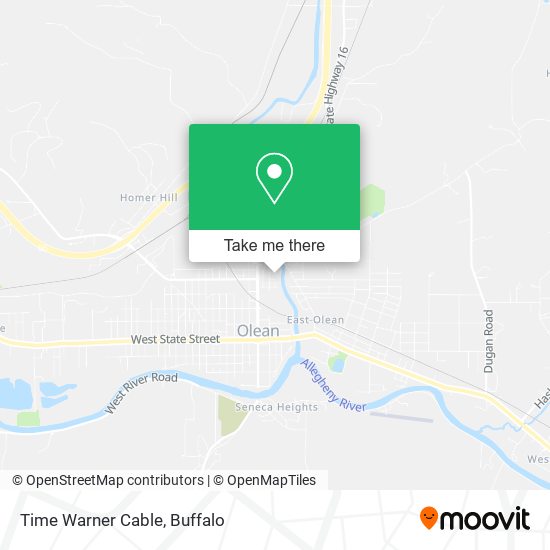 Mapa de Time Warner Cable