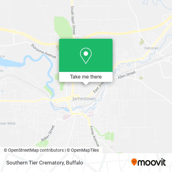 Southern Tier Crematory map