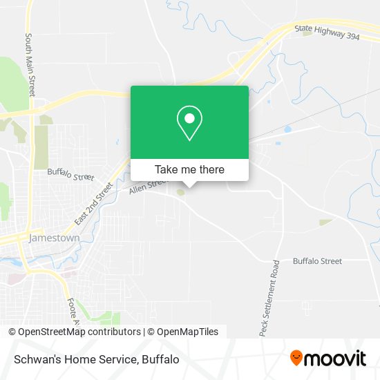 Mapa de Schwan's Home Service