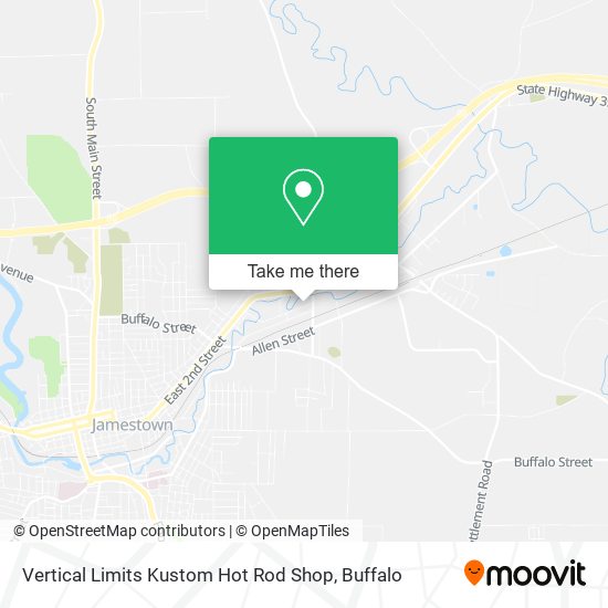 Vertical Limits Kustom Hot Rod Shop map