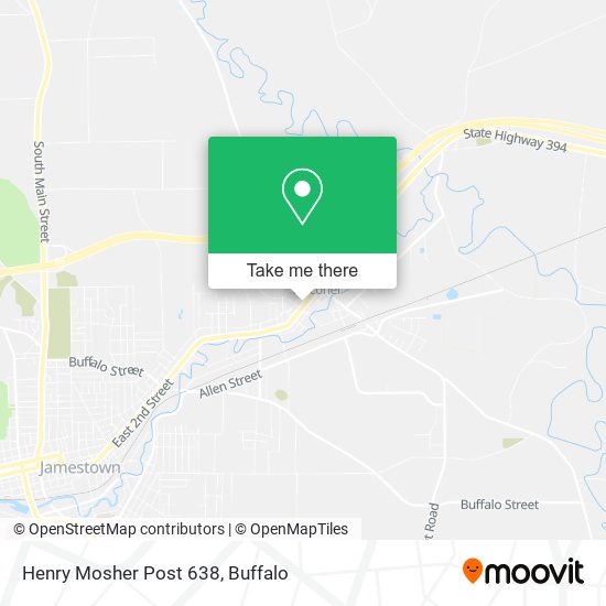 Mapa de Henry Mosher Post 638