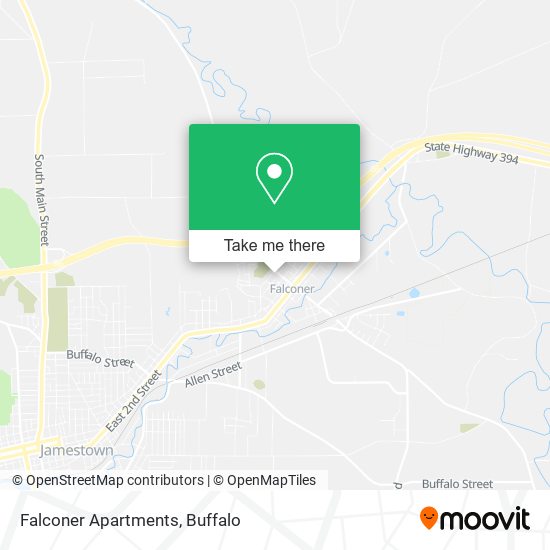 Mapa de Falconer Apartments