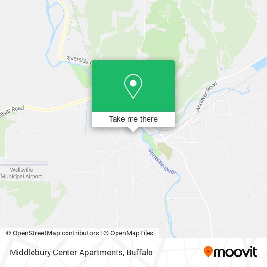 Middlebury Center Apartments map