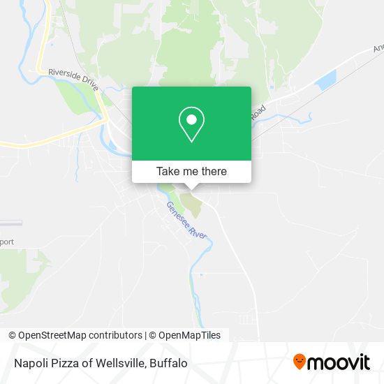 Mapa de Napoli Pizza of Wellsville