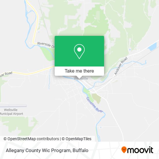 Allegany County Wic Program map