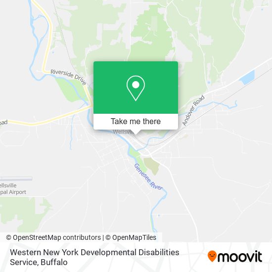 Western New York Developmental Disabilities Service map