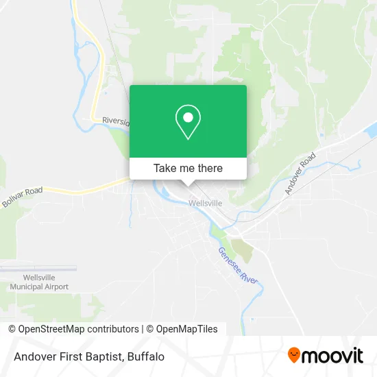 Andover First Baptist map