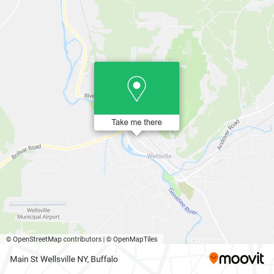 Main St Wellsville NY map