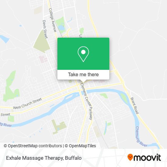 Exhale Massage Therapy map