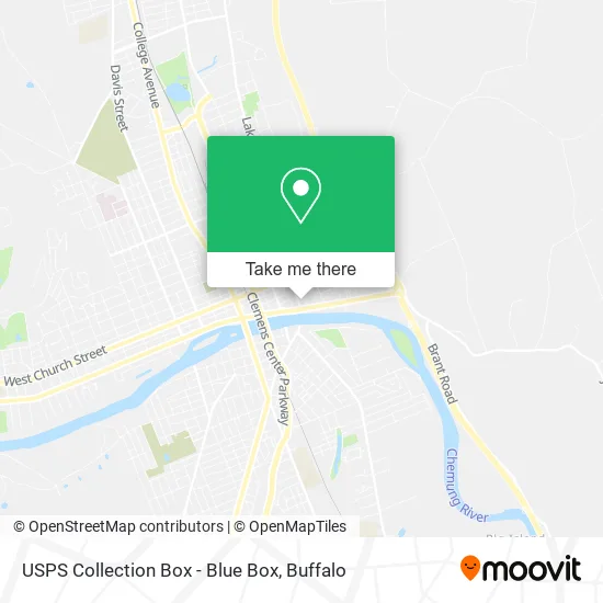 USPS Collection Box - Blue Box map