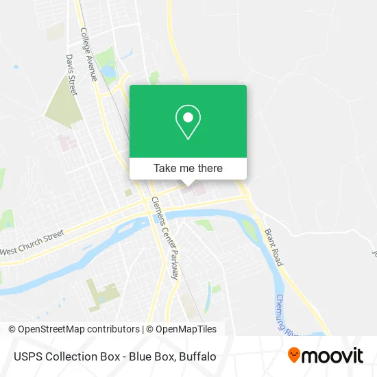 USPS Collection Box - Blue Box map