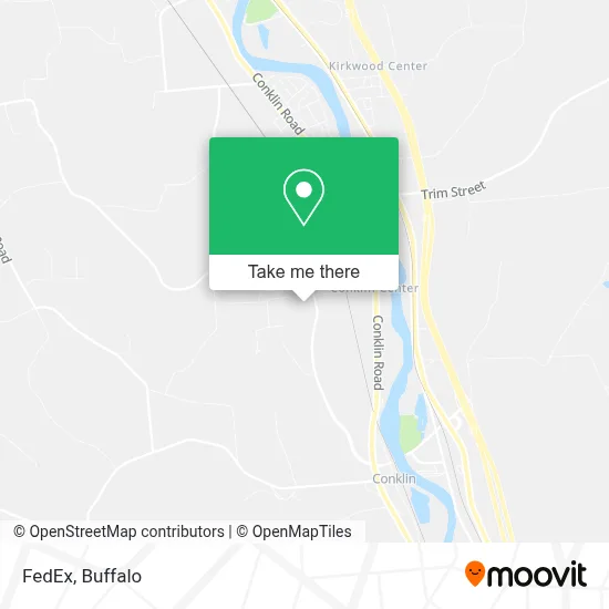 FedEx map