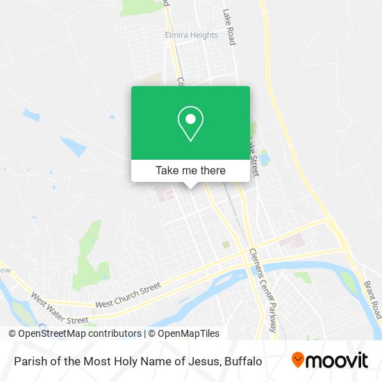Parish of the Most Holy Name of Jesus map