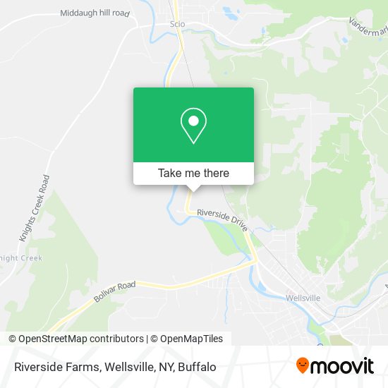 Mapa de Riverside Farms, Wellsville, NY