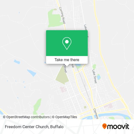 Freedom Center Church map