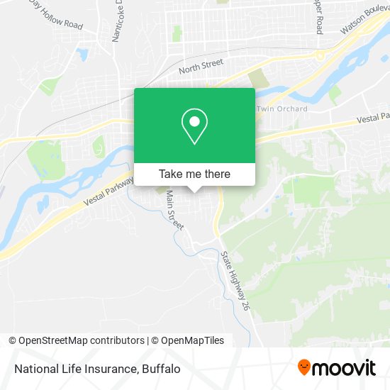 National Life Insurance map