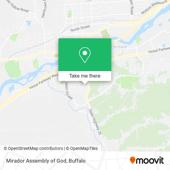 Mirador Assembly of God map