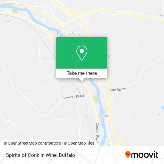 Spirits of Conklin Wine map