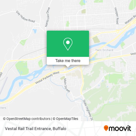 Mapa de Vestal Rail Trail Entrance