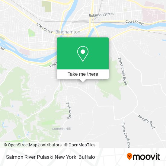 Salmon River Pulaski New York map
