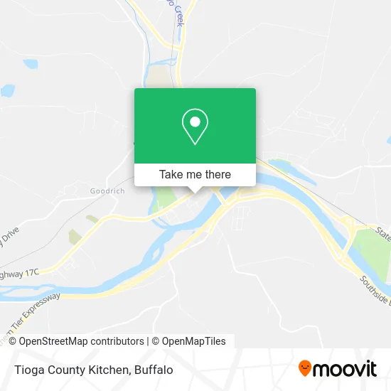 Tioga County Kitchen map