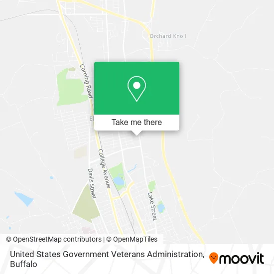 United States Government Veterans Administration map
