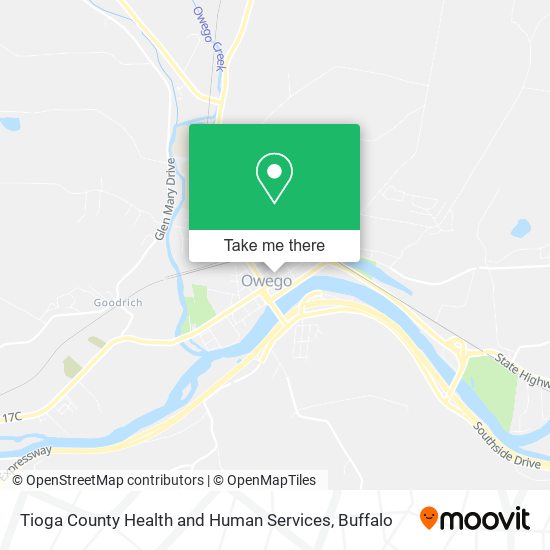 Mapa de Tioga County Health and Human Services