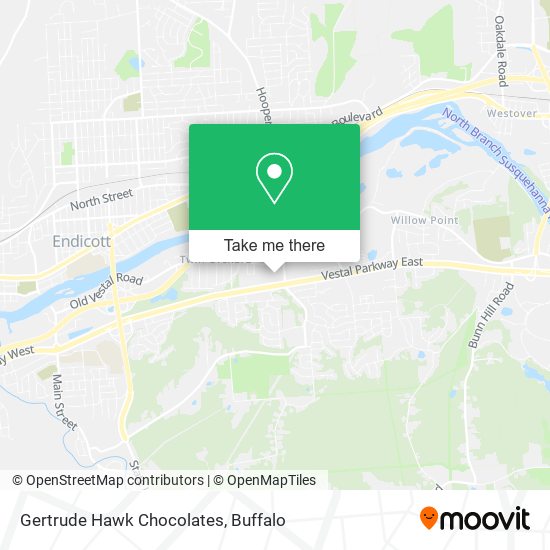 Gertrude Hawk Chocolates map