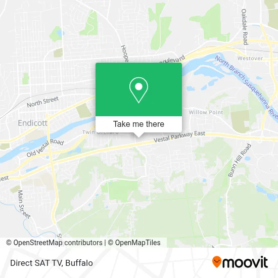 Direct SAT TV map