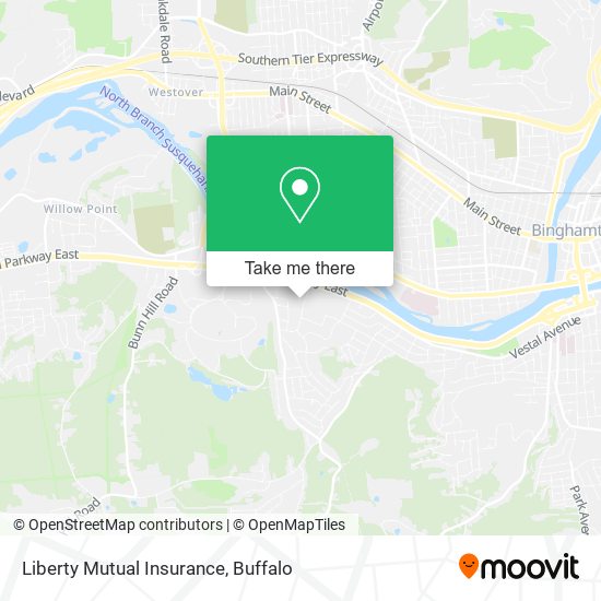 Liberty Mutual Insurance map