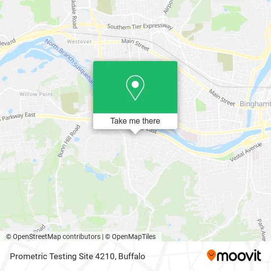Prometric Testing Site 4210 map