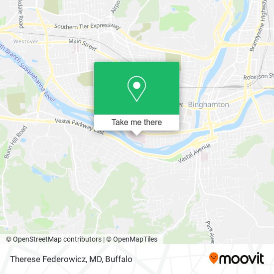 Therese Federowicz, MD map