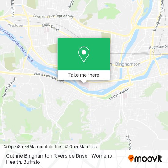 Guthrie Binghamton Riverside Drive - Women's Health map