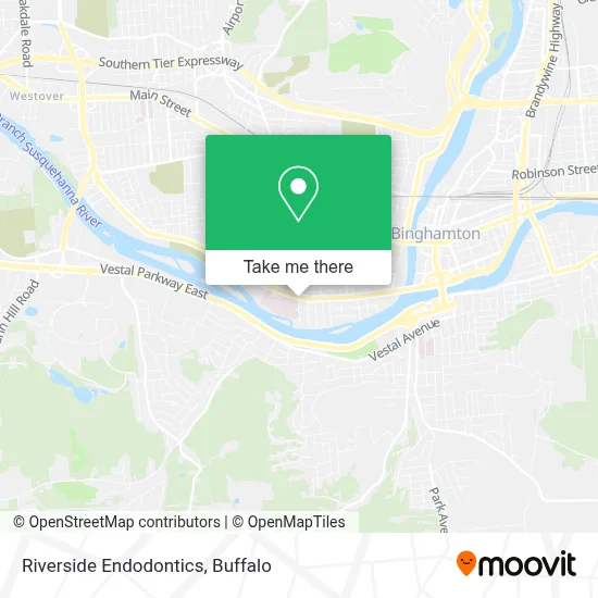 Riverside Endodontics map