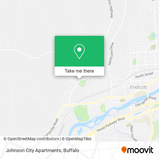 Mapa de Johnson City Apartments