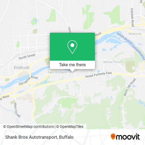 Shank Bros Autotransport map