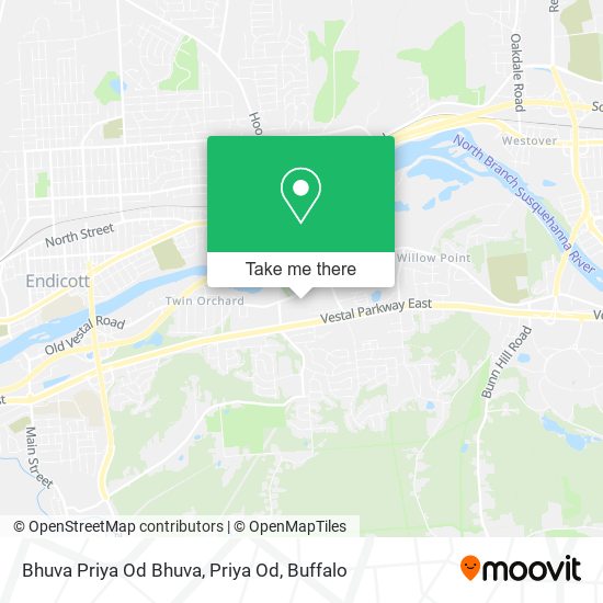 Mapa de Bhuva Priya Od Bhuva, Priya Od