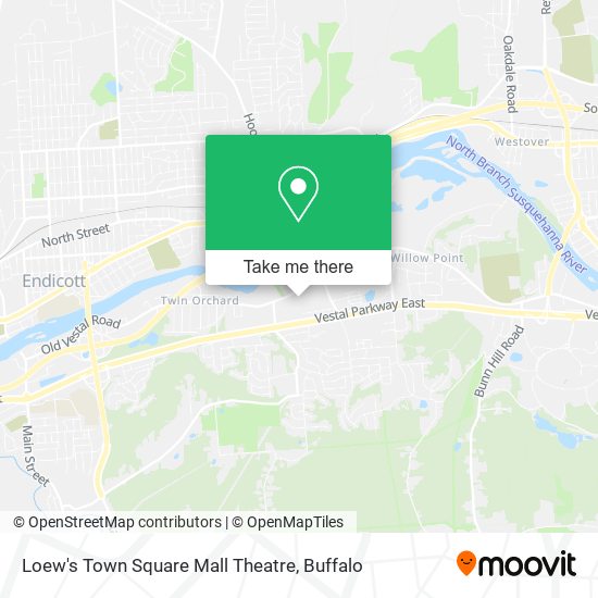 Loew's Town Square Mall Theatre map