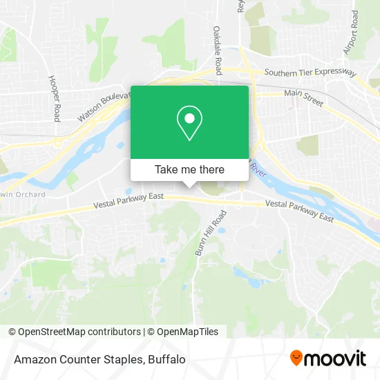 Amazon Counter Staples map