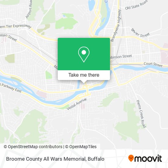 Mapa de Broome County All Wars Memorial