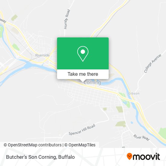 Butcher's Son Corning map