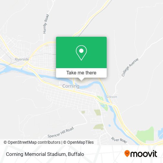 Corning Memorial Stadium map