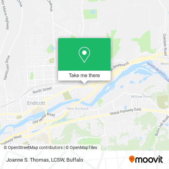 Joanne S. Thomas, LCSW map