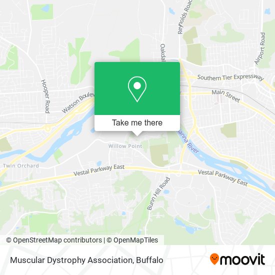 Muscular Dystrophy Association map