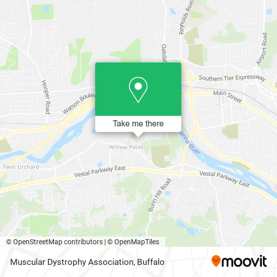 Muscular Dystrophy Association map