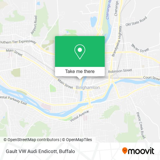 Gault VW Audi Endicott map