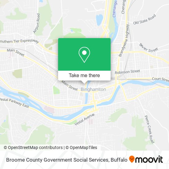 Mapa de Broome County Government Social Services